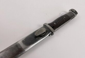 Seitengewehr M84/98 für K98 der Wehrmacht. Nummerngleiches,  stark getragenes Stück. Hersteller Weyersberg  1939