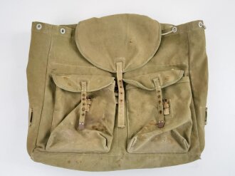 Tropenrucksack Heer. Getragenes Stück, schwere Ausführung, datiert 1940