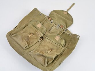 Tropenrucksack Heer. Getragenes Stück, schwere Ausführung, datiert 1940