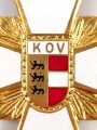 Österreich, Kriegsopferverband Kärnten Goldenes Ehrenzeichen, Rückseitig mit Klebereste 
