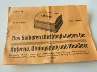 " Mica" Soldaten Wirtschaftskasten in originaler Umverpackung. In diesem Zustand sehr selten