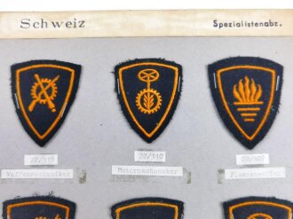 Schweiz, Sammlung Spezialistenabzeichen der Schweizer...
