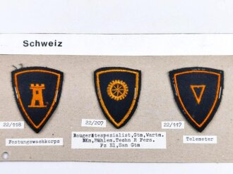 Schweiz, Sammlung  Spezialistenabzeichen der Schweizer...