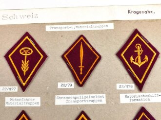 Schweiz, Sammlung Spezialistenabzeichen / Kragenabzeichen...