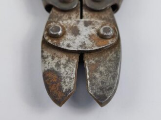 1. Weltkrieg, kurze Drahtschere in Tasche, diese datiert 1914, lässt sich nicht schliessen