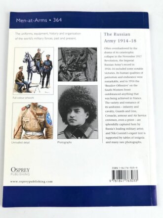 "The Russian Army 1914-1918" aus der Reihe " Men at Arms" von Osprey