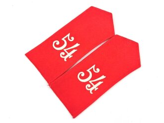 Württemberg, Paar Schulterklappen für einen Angehörigen im Infanterie Regiment Nr. 54