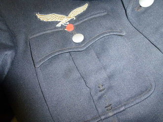 4 Taschenrock Luftwaffe Fliegendes Personal, Eigentumsstück, alle Effekten Originalvernäht