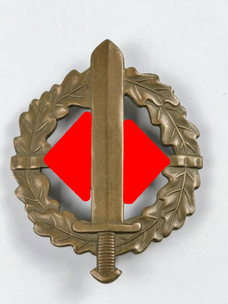 SA- Sportabzeichen in Bronze, Typ 2 Eigentum d. SA Sportabzeichen Hau ...