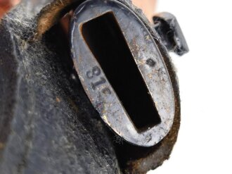 Extraseitengewehr KS98 Wehrmacht im Lacklederkoppelschuh. Saubee Klinge von Hörster Solingen. Scheide Originallack