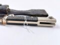 Extraseitengewehr KS98 Wehrmacht im Lacklederkoppelschuh. Saubee Klinge von Hörster Solingen. Scheide Originallack