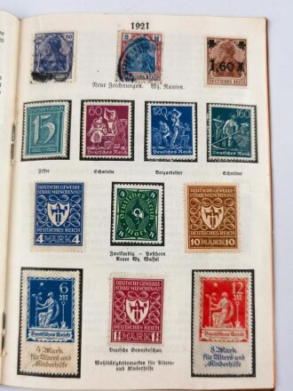 "Dokumente aus Deutschlands schönsten und schwersten Tagen" Broschüre mit 36 Seiten, um etwa 1924. Alle Marken vorhanden