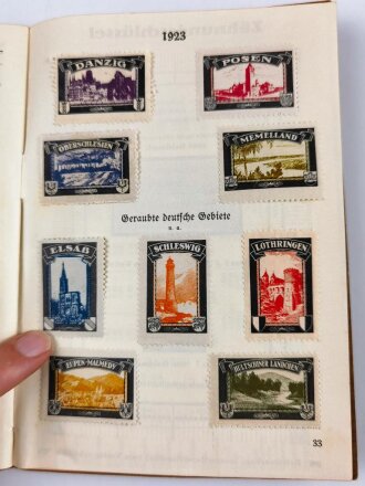 "Dokumente aus Deutschlands schönsten und schwersten Tagen" Broschüre mit 36 Seiten, um etwa 1924. Alle Marken vorhanden