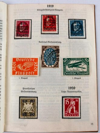 "Dokumente aus Deutschlands schönsten und schwersten Tagen" Broschüre mit 36 Seiten, um etwa 1924. Alle Marken vorhanden