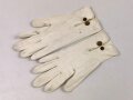 Kaiserreich, Weiße Handschuhe für Offiziere. Leicht angeschmutzt, stark getragenes , zwei unterschiedliche Grössen