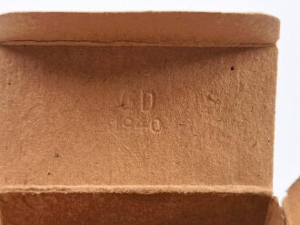 Patronenschachtel Wehrmacht für 15 Patronen " Für MG" datiert 1943