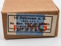 Patronenschachtel Wehrmacht für 15 Patronen " Für MG" datiert 1943