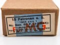 Patronenschachtel Wehrmacht für 15 Patronen " Für MG" datiert 1943