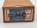 Patronenschachtel Wehrmacht für 15 Patronen " Für MG" datiert 1943