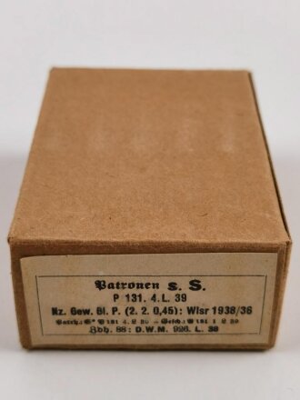 Patronenschachtel Wehrmacht für 15 Patronen s.S....