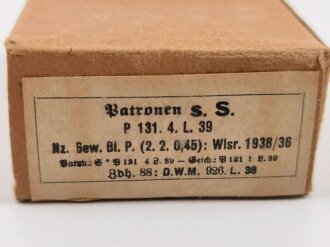 Patronenschachtel Wehrmacht für 15 Patronen s.S....