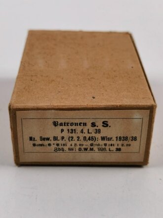 Patronenschachtel Wehrmacht für 15 Patronen s.S....