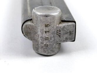 Magazin Pistole P08 Wehrmacht. Blech geprägt, WaA83 im Boden