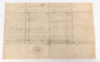 Hessen, Militärabschied eines Angehörigen der Kontinentalarmee im Amerikanischen Unabhängigkeitskrieg 1775-1783.