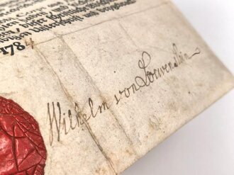 Hessen, Militärabschied eines Angehörigen der Kontinentalarmee im Amerikanischen Unabhängigkeitskrieg 1775-1783.
