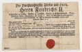 Hessen, Militärabschied eines Angehörigen der Kontinentalarmee im Amerikanischen Unabhängigkeitskrieg 1775-1783.