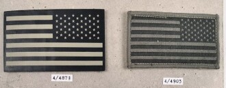 U.S. Army, Sammlung Ärmelabzeichen , auf Karton getackert