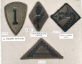 U.S. Army, Sammlung Ärmelabzeichen , auf Karton getackert