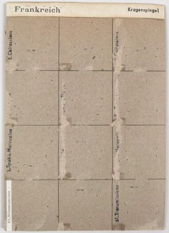 U.S.Army, Sammlung Ärmelabzeichen der 4 th. Infanterie Division, auf Karton getackert