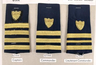 U.S.  Coast Guard, Sammlung Schulterstücke der...