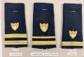 U.S.  Coast Guard, Sammlung Schulterstücke der Küstenwache, auf Karton getackert