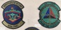 U.S.Air Force, Sammlung Ärmelabzeichen für den Kampfanzug, auf Karton getackert