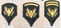U.S. Army, Sammlung Ärmelabzeichen der Infanterie, auf Karton getackert