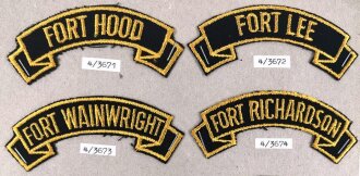 U.S.Army, Sammlung Ärmelabzeichen, auf Karton getackert