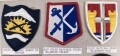 U.S. Army, Sammlung Ärmelabzeichen " Nationalgarde ", auf Karton getackert