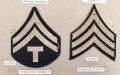 U.S. Army, Sammlung Ärmelabzeichen 1939 - 1945, auf Karton getackert