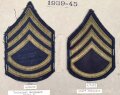 U.S. Army, Sammlung Ärmelabzeichen 1939 - 1945, auf Karton getackert