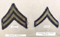 U.S. Army, Sammlung Ärmelabzeichen 1939 - 1945, auf Karton getackert