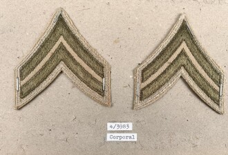 U.S. Army, Sammlung Ärmelabzeichen 1939 - 1945 für die Sommeruniform, auf Karton getackert