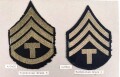 U.S.  Army, Sammlung Ärmelabzeichen, auf Karton getackert