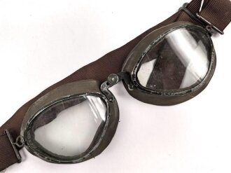 Kradmelderbrille Wehrmacht. Datiert 1941, Gummimuscheln...