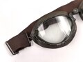 Kradmelderbrille Wehrmacht. Datiert 1941, Gummimuscheln weich, Band neuzeitlich ergänzt