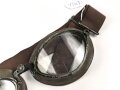 Kradmelderbrille Wehrmacht. Datiert 1941, Gummimuscheln weich, Band neuzeitlich ergänzt