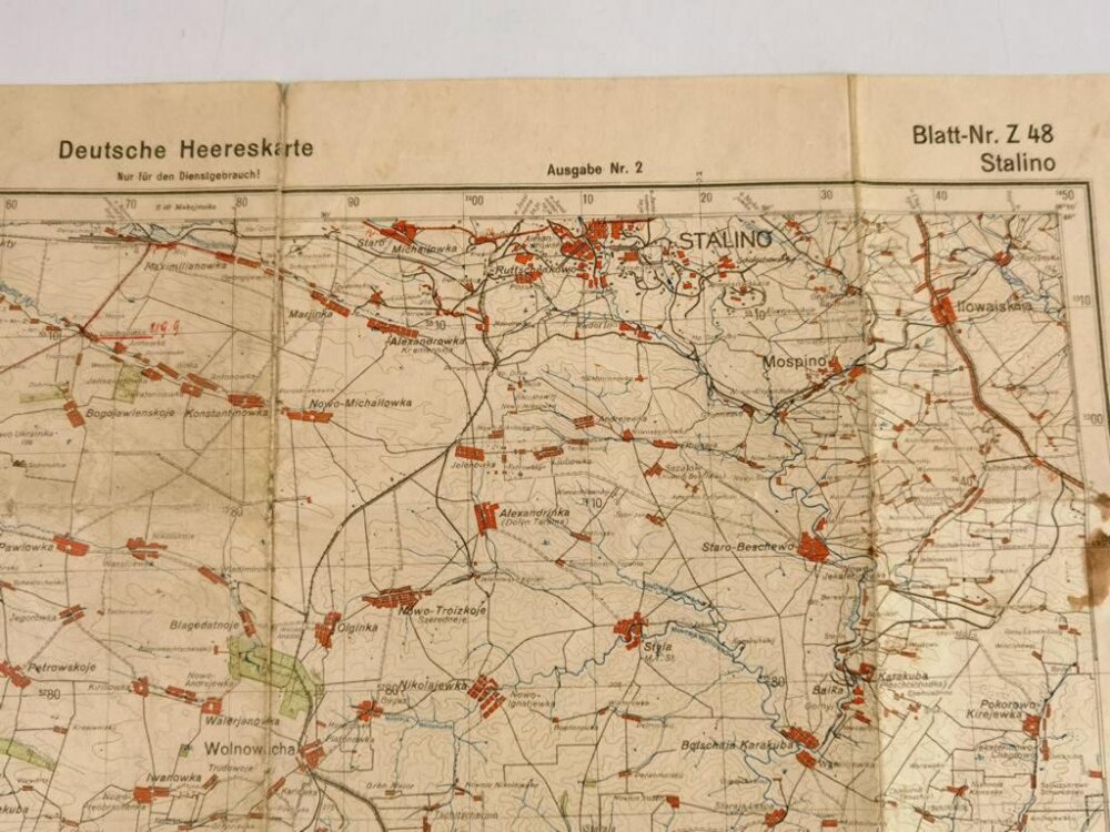 Deutsche Heereskarte Osteuropa 1943 