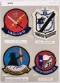 U.S. Navy, Sammlung Ärmelabzeichen, auf Karton getackert