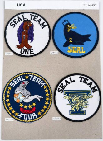 U.S. Navy, Sammlung Ärmelabzeichen, auf Karton...